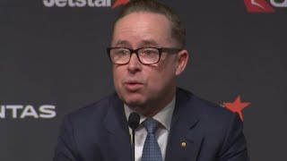 ‘Outstanding executive’: Alan Joyce praises incoming Qantas CEO during emotional address