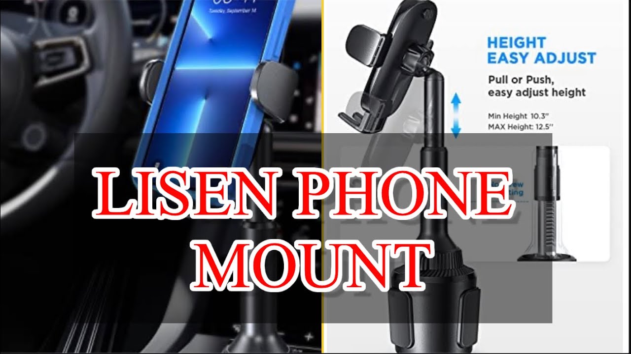 Lisen Cup Holder Phone Mount | Unboxing Video And Review | Lisen Phone Mount From Amazon - YouTube