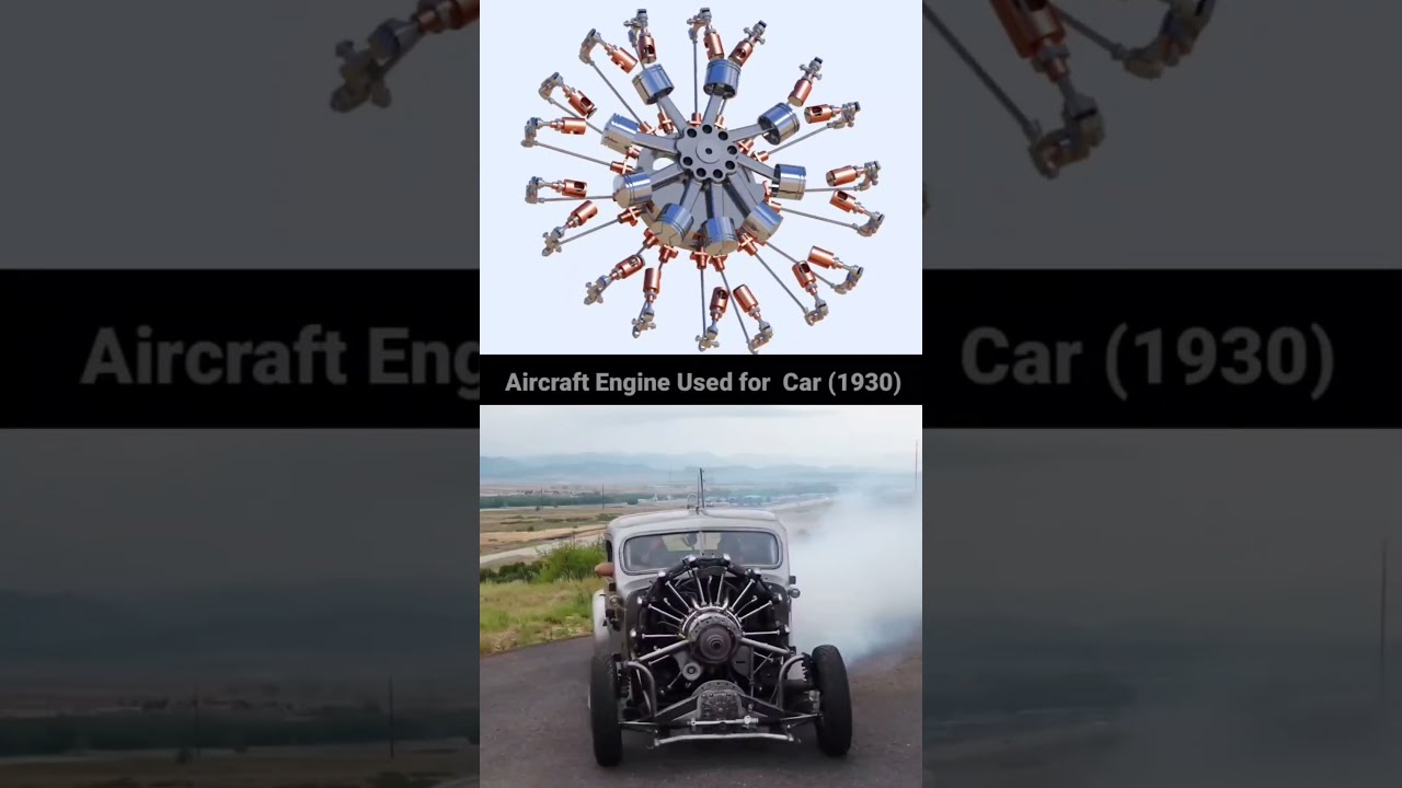 Aircraft Engine Used For Old Cars 1930 Radial Automobile Technology