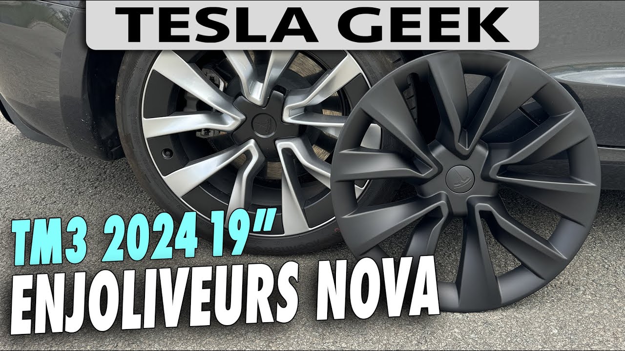Protection De Jante Tesla Model 3 (2017-2024) - Anneaux En Nylon Clipables - 4 Pièces - Couleur Rouge 19 Pouces