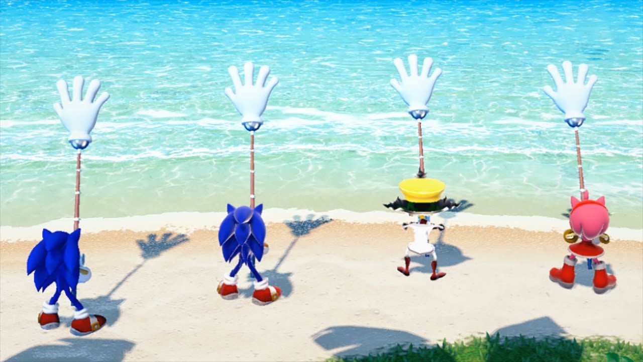 Mario Party Superstars - Sonic Vs Sonic Clone Vs Amy Vs Cyber