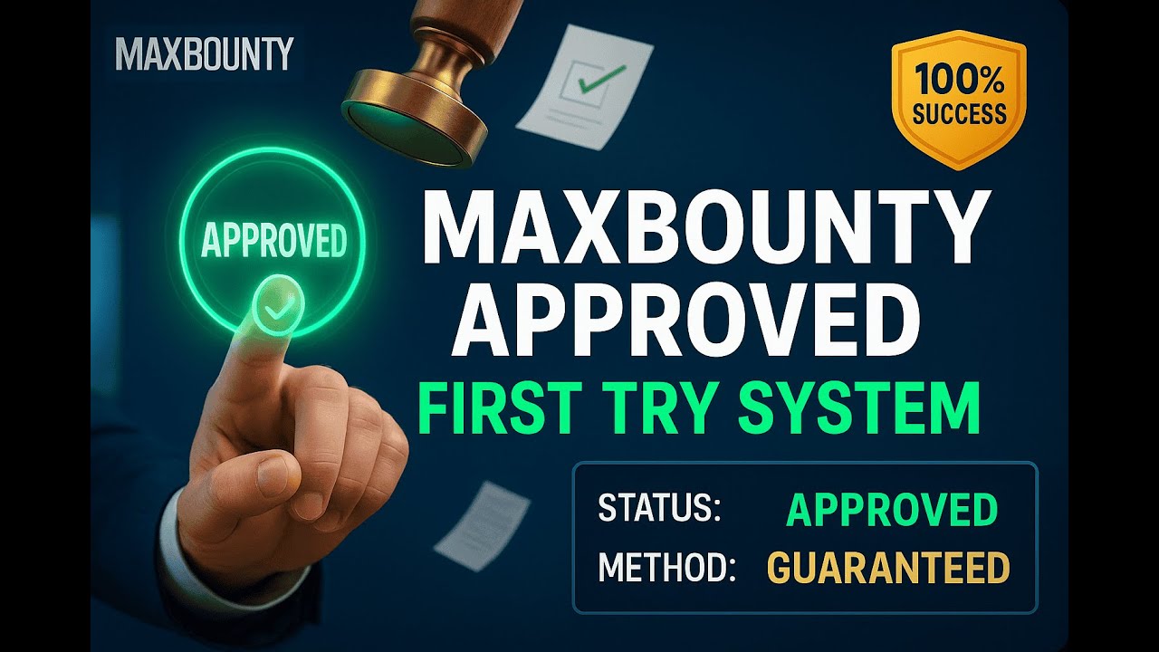 MaxBounty Approval: 100% First Try System (Live Demo)