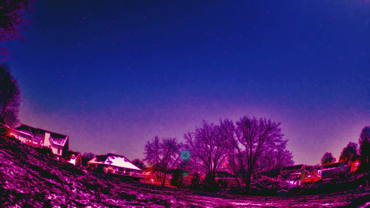 Таймлапс «Психоделическое небо»: идеально подходит для ночного отдыха 💫✨