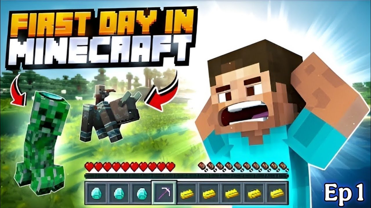 First Time Playing Minecraft Survival! 🇮🇳 | Epic Adventures & Crazy ...