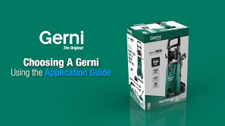 How to Choose a Gerni High Pressure Washer Using the Applications Guide