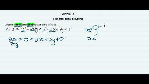 N6 First order partial derivatives part B