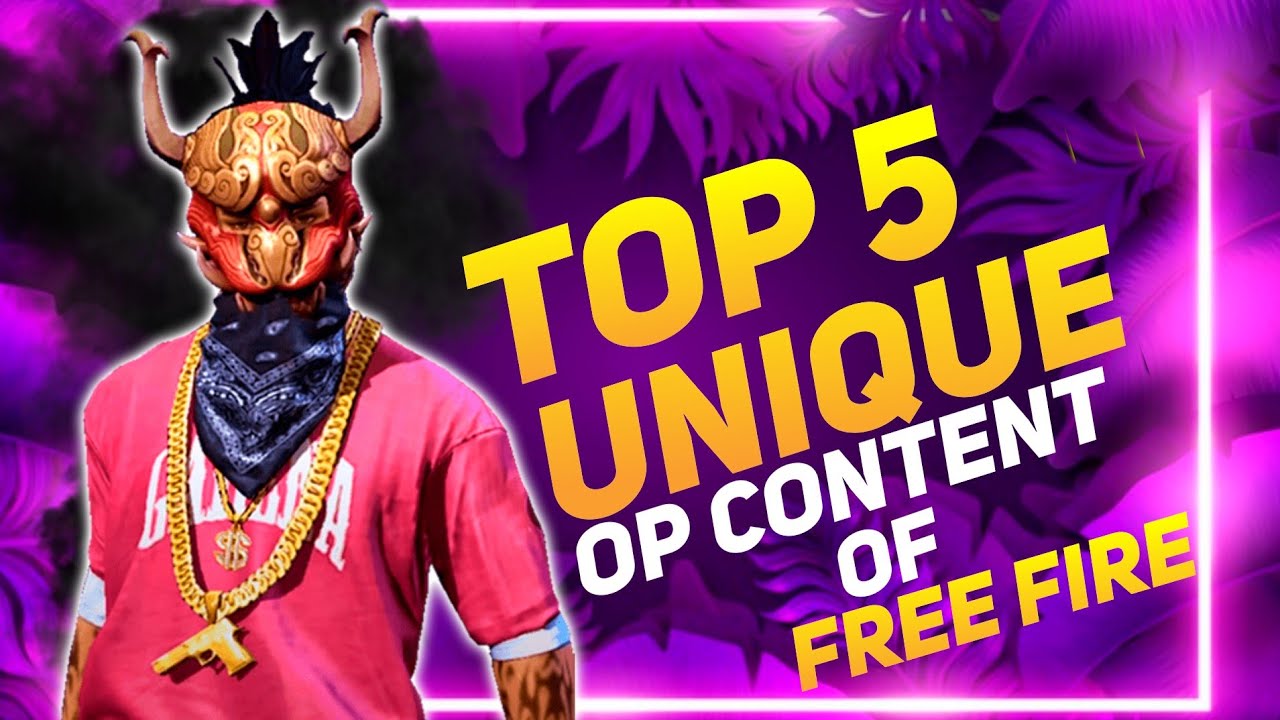 Top 5 Trending And Unique Content For Free Fire New r's