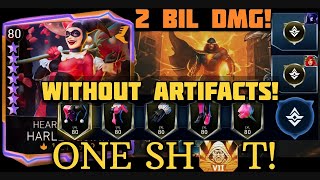 NEW ONE SHOT WITHOUT ARTIFACTS!🔥 Heartbreaker HARLEY QUINN H7 Solo Raid Injustice 2 Mobile Gameplay 