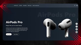 Responsive Apple EarPods UI Design Tutorial | HTML, Tailwind CSS &amp; JavaScript