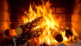 Crackling Fireplace (24 HOURS) 🔥 Burning Fireplace \& Crackling Fire Sounds