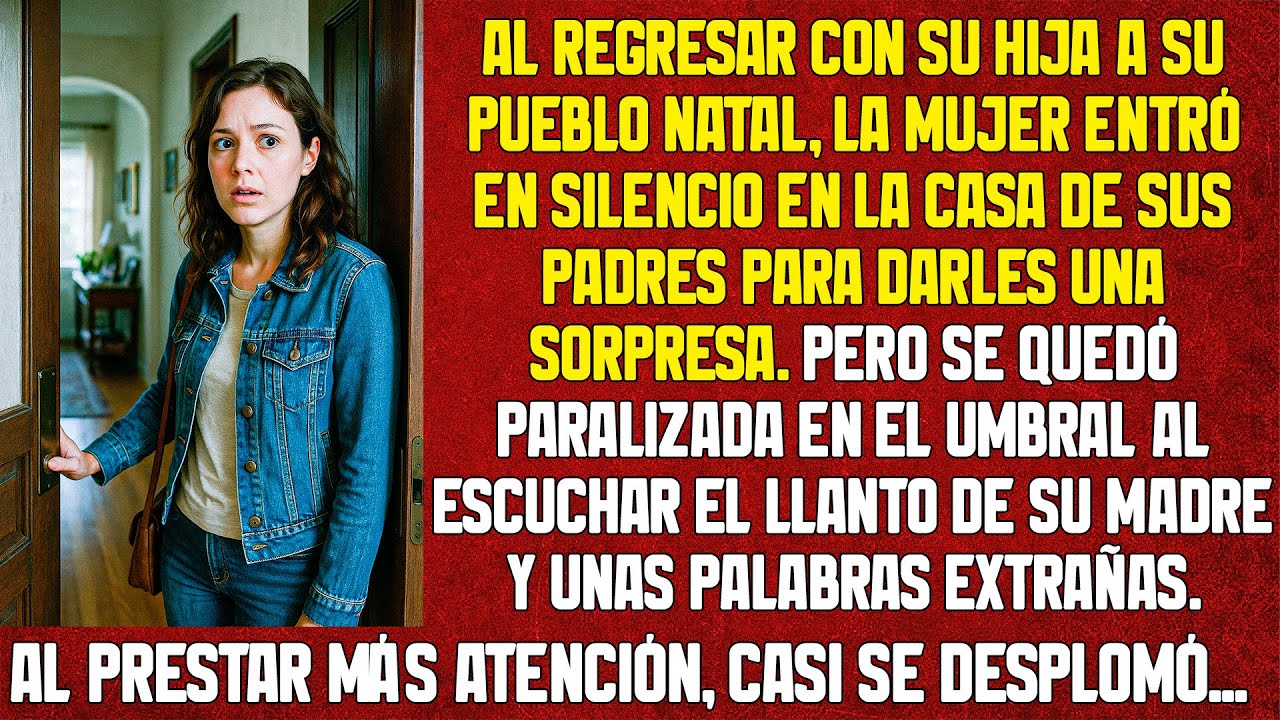 Al regresar a su pueblo natal, la mujer quería dar una sorpresa. Pero escuchó unas palabras extrañas