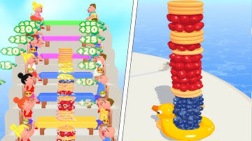 Pancake Run - All Levels - Android, iOS (Levels 13-15) New Game, NEW UPDATE