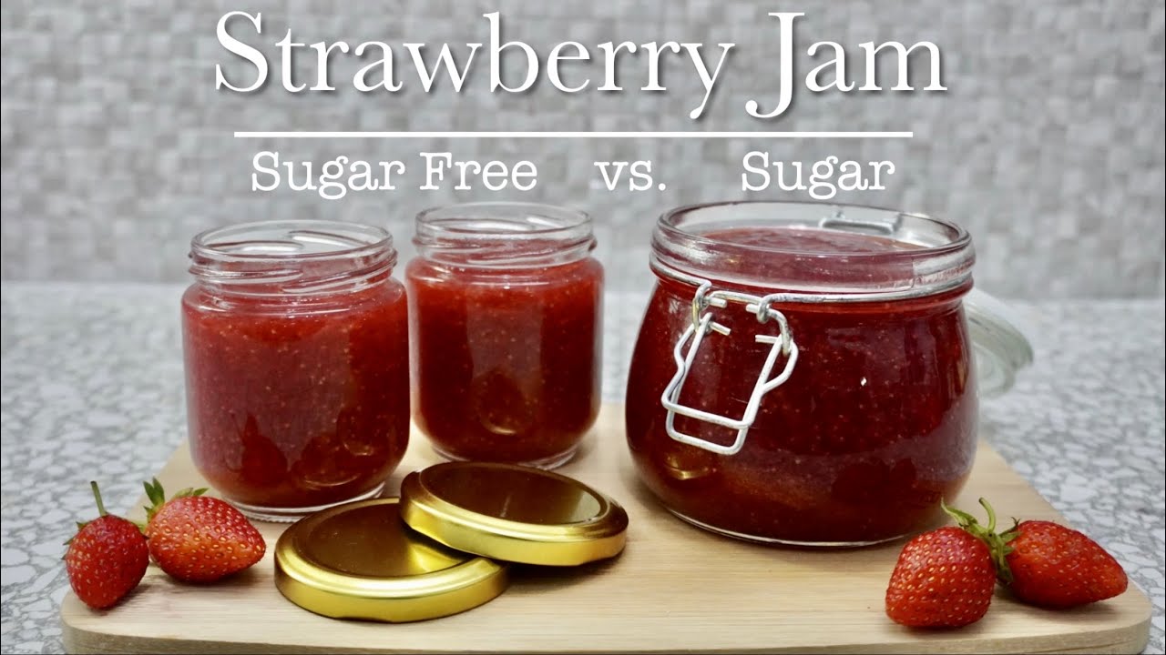Strawberry Jam (sugar vs. sugar free) စတော်ဘယ်ရီယို 草莓酱 (English Subtitle)