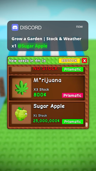 🍏POV: Sugar Apple in Stock #growagarden
