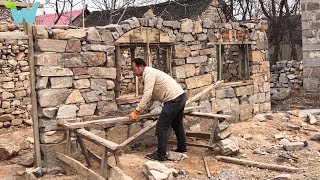 The man builds and renovates a house with stone in the countryside Part1 | WU Vlog ▶ 58