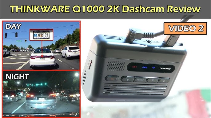 Thinkware Q1000 2K QHD Front Dash Cam with Rear View Camera