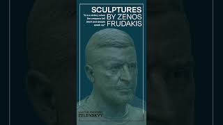 Zenos Frudakis—Zelenskyy Wartime President, portrait sculpture