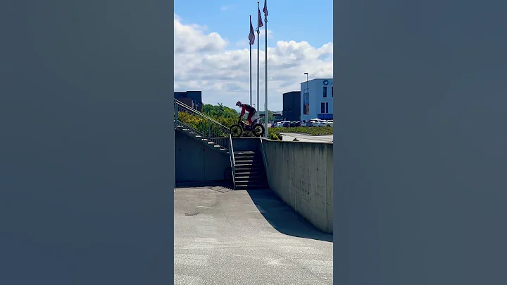 Home for the Norwegian Championship - just playing around 🏍️ #motorbikes #trial #motortrial #motor