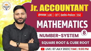 SQUARE ROOT | Maths for Sangank, CET, LDC, Jr Accountant, Delhi Police | Maths by Jaideep Sir