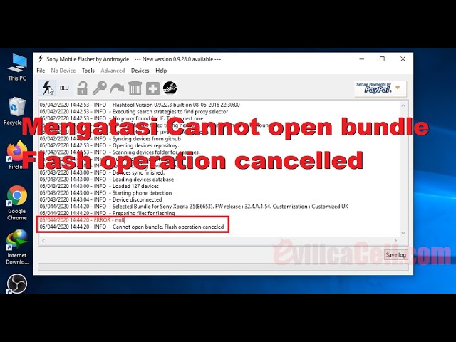 Fix Cannot Open Bundle Flash Operation Cancelled Youtube