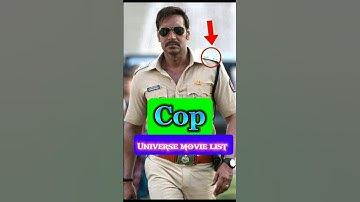 COP Universe all Movies List | #shortsfeed #bollywood #shorts #copuniverse #rohitshetty #movie #best