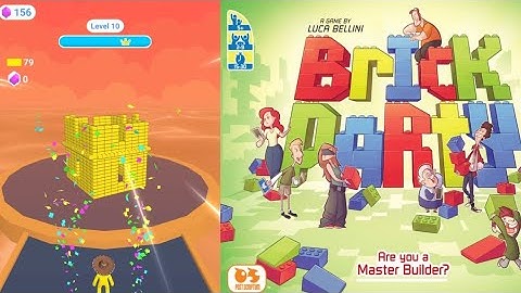 Top Video Tiktok Game Brick Builder Play 99999 Levels Gameplay iOS,Android Satisfying Mobile Games