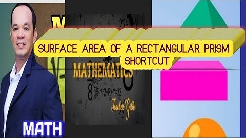 SURFACE AREA OF RECTANGULAR PRISM (MATH SHORTCUT)