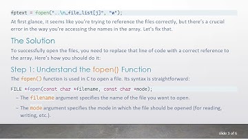 How to Open Files in C Using File Names from an Array Easily