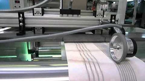 Konica Minolta ink jet head on ofset press..Printing variable data as mono color