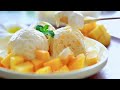 Homemade Easy Mango Icecream ❤ 教你在家也可以做绵密的芒果冰淇淋  #littleduckkitchen