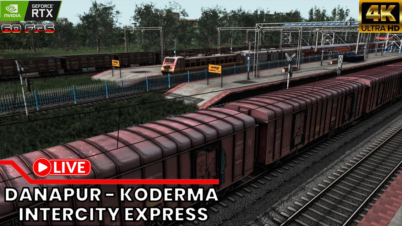 13234 DANAPUR - KODERMA INTERCITY EXPRESS LIVE RAILWORKS..