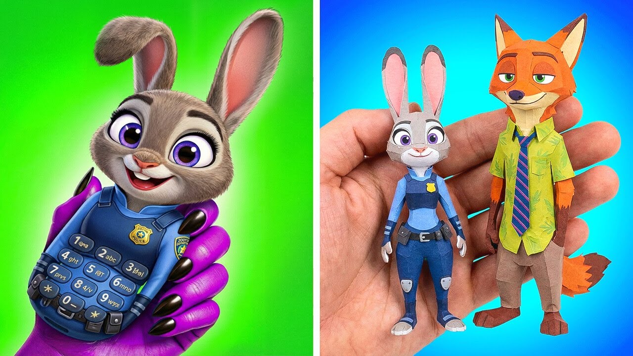 Judy Hopps Phone Or Paper Characters? What's Your Choice? 🤔 *Coolest Paper Adventures Gamebook*