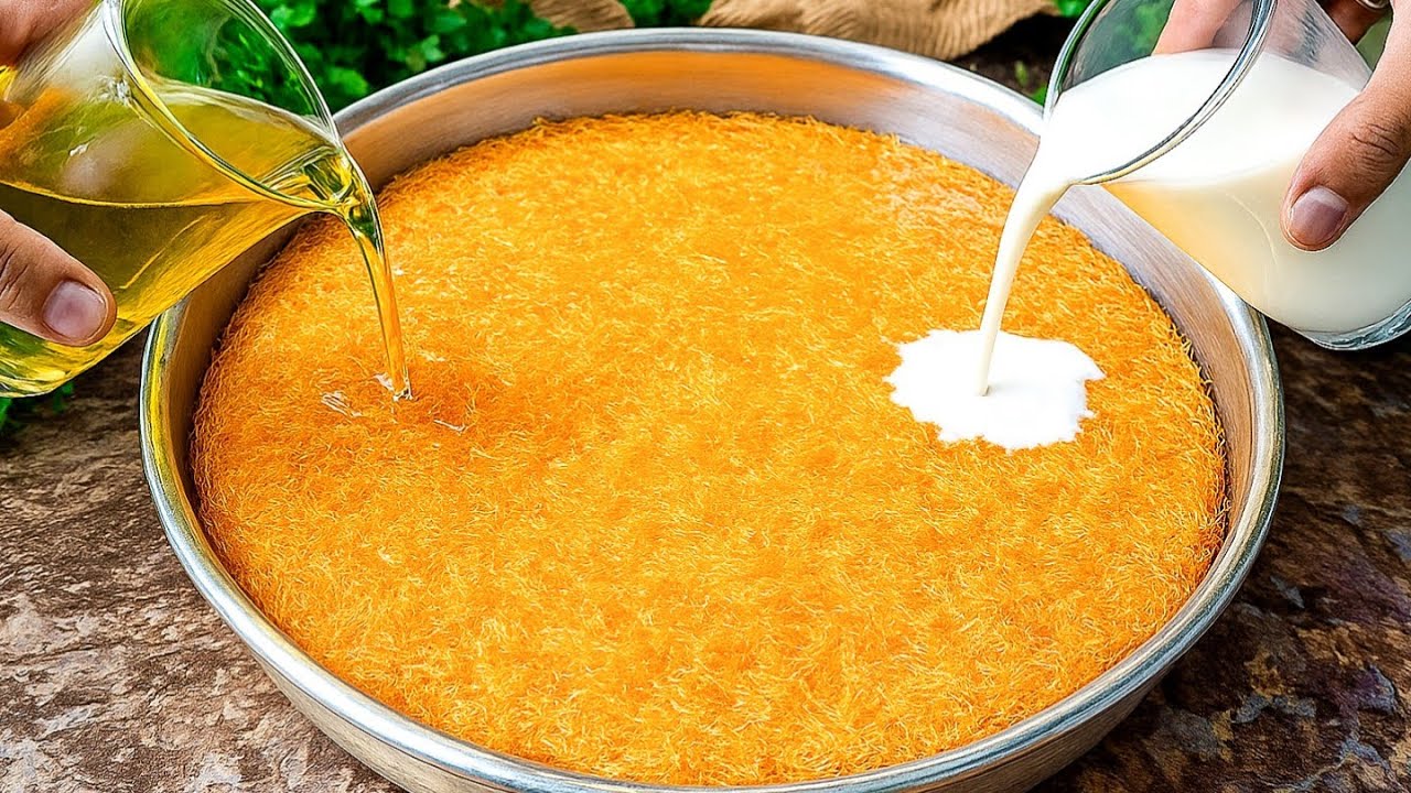 انزلي بالطشة عليهم‼️التلاتة في صنية واحدة 🔴 حلويات تنافس البسبوسه واحلي من الكنافه❗ حلويات سهلة