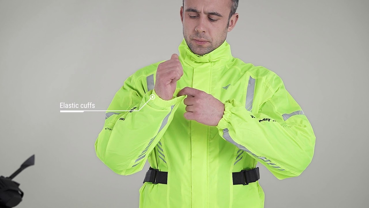 Shima HydroDry + veste imperméable touring fluo Combinaison de