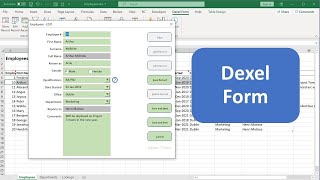 Dexel Form - multi user data entry form for Microsoft Excel screenshot 4