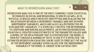 Correlation and regression analysis: Making Predictions, Using Regression Analysis (☆Group 16☆)