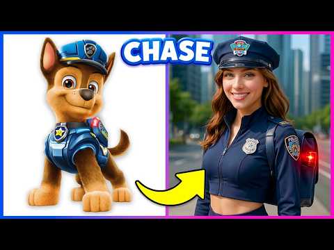PAW PATROL in REAL LIFE (Gender Swap) 🔄😍👮‍♂️ Guess Who's Speaking | Chase, Marshall, Skye