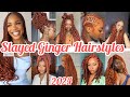 I00 most slay ginger braid hairstyles collection for all black african women 