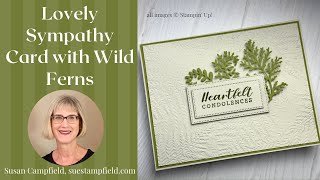 Lovely Sympathy Card with Wild Ferns screenshot 5