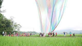 PESTA BALON 35 METER,, indahnya kebersamaan MUSHOLA DARUSSLAM & MASJID AL HIDAYAH