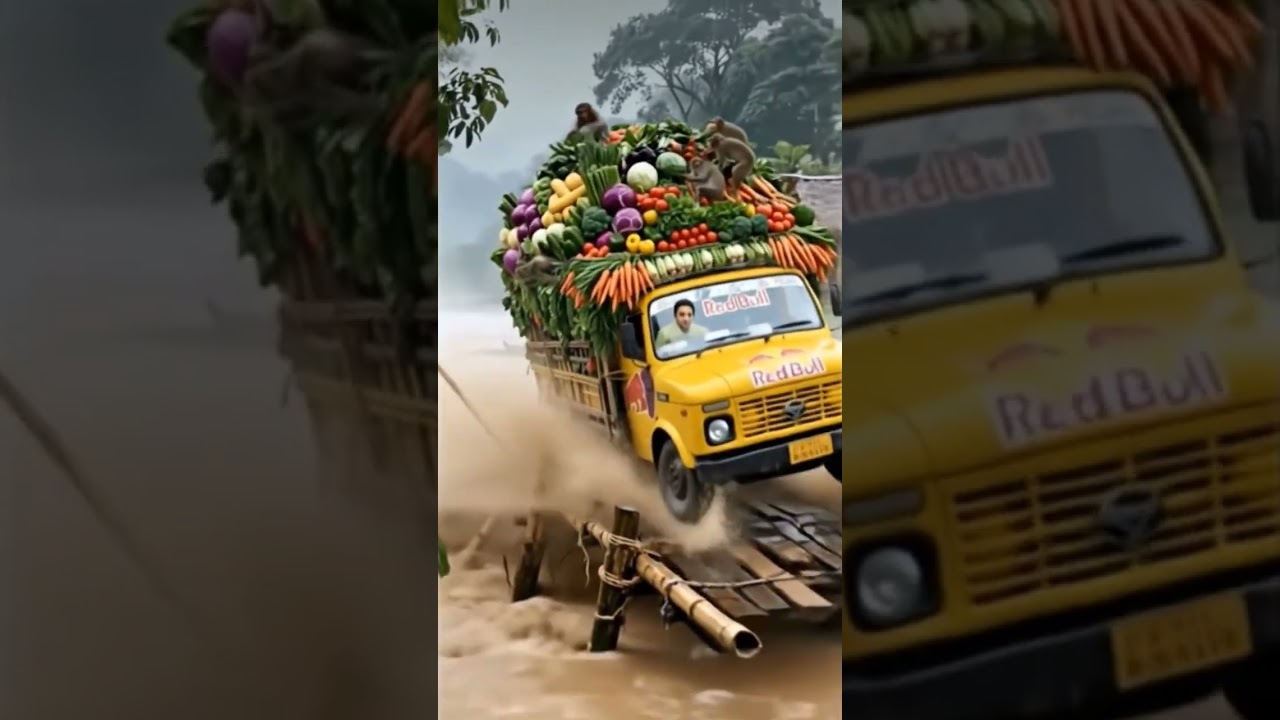 🚛 Truck Falls Into Water 😱 | Viral Shorts 