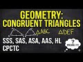 Triangle Congruence Theorems Explained: SSS, SAS, ASA, AAS, HL -Two-Column Proofs