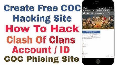 How we hack someone clash of clan account