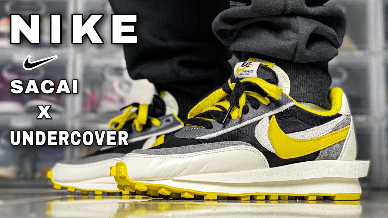 UNBOXING EP.80 NIKE LD WAFFLE SACAI X UNDERCOVER BLACK BRIGHT CITRON Review+On Feet