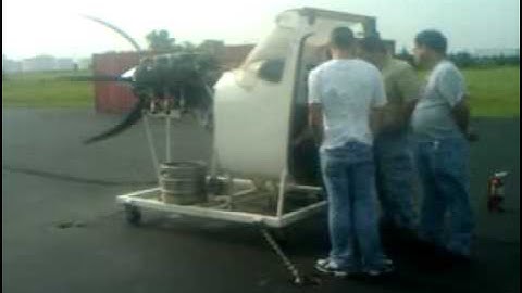 Lycoming 540 Engine Start Up