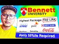 Bennett University MBA 2026 🤔 | ₹42 LPA Package & 55%ile | Honest Review✅