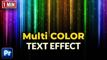 How to Make Multi COLOR Flashing Text Effect in Premiere Pro | Easy Way