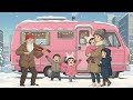 A Cozy Dream Life in a Pink RV with a Mother &amp; Two Daughters | Ghibli Style