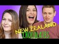 German & American Try NEW ZEALAND CHOCOLATES!! (with Not Even French)