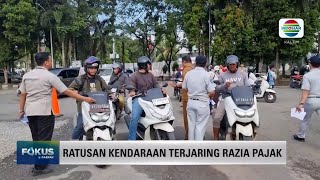 RATUSAN KENDARAAN TERJARING RAZIA PAJAK